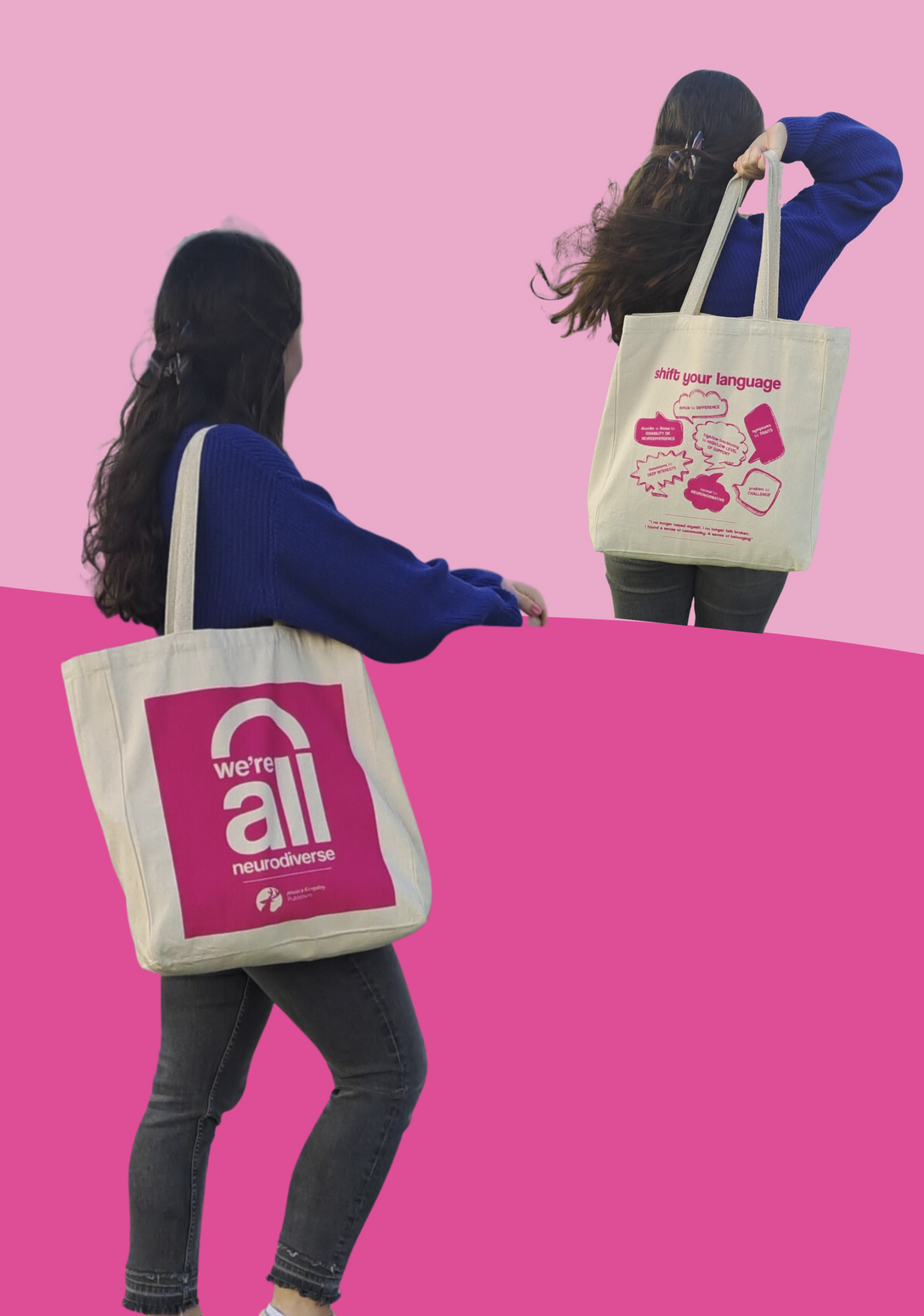 We're All Neurodiverse Book & Tote Bag Bundle